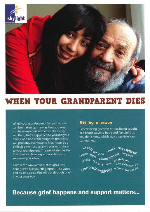Information Leaflet - Young People (11-16yrs) - When Your Grandparent Dies