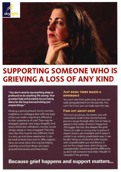 Information Leaflet - Adults - Supporting Someone Who Is Grieving A Loss Of Any Kind
