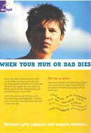 Information Leaflet - Young People (11-16yrs) - When Your Mum or Dad Dies