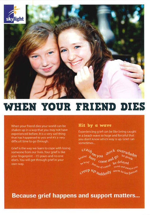 Information Leaflet - Young People (11-16yrs) - When Your Friend Dies