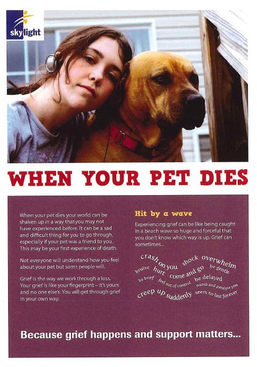 Information Leaflet - Young People (11-16yrs) - When Your Pet Dies