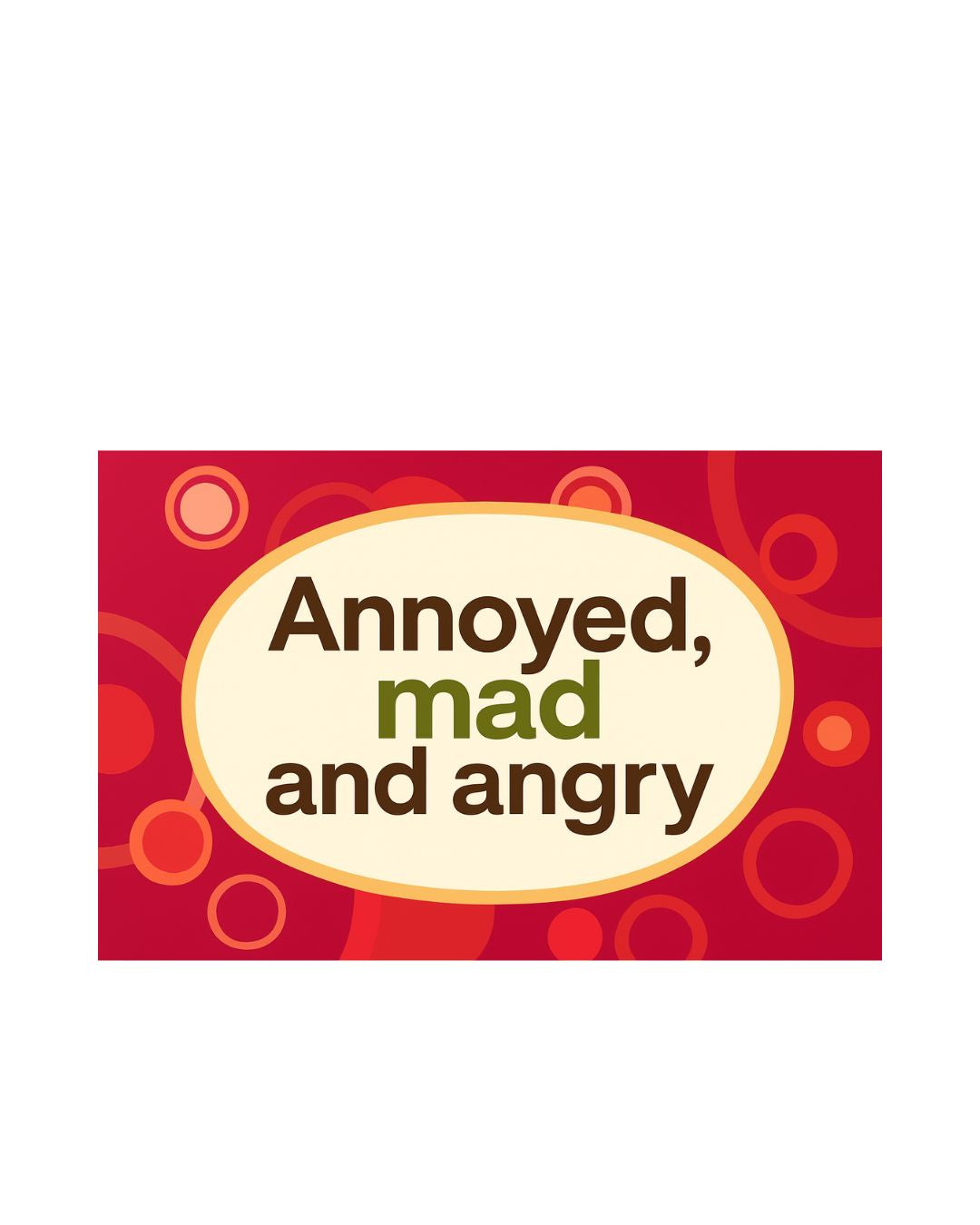 Children's Support Booklets - Annoyed, Mad and Angry