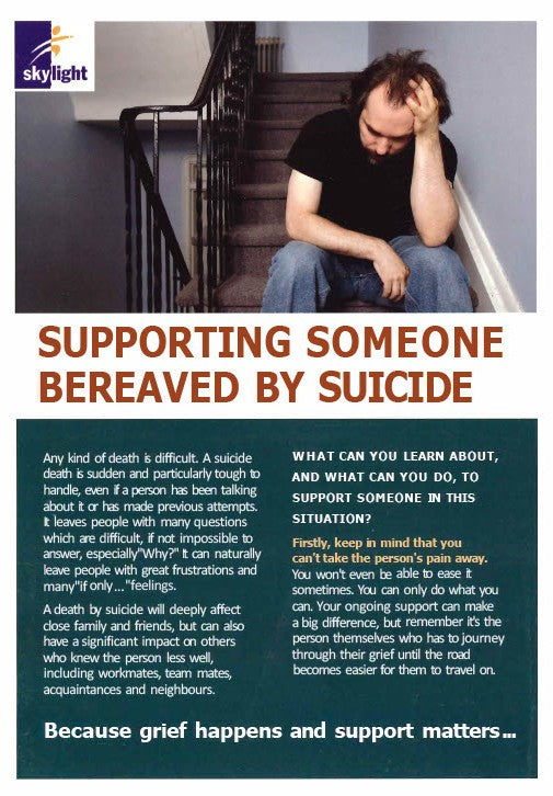 Information Leaflet - Adults - Supporting Someone Bereaved By Suicide