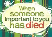 Children's Support Booklets - When Someone Important To You Has Died