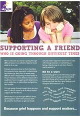Information Leaflet Young People (11-16yrs) - Supporting A Friend Through Difficult Times
