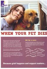 Information Leaflet - Young People (11-16yrs) - When Your Pet Dies